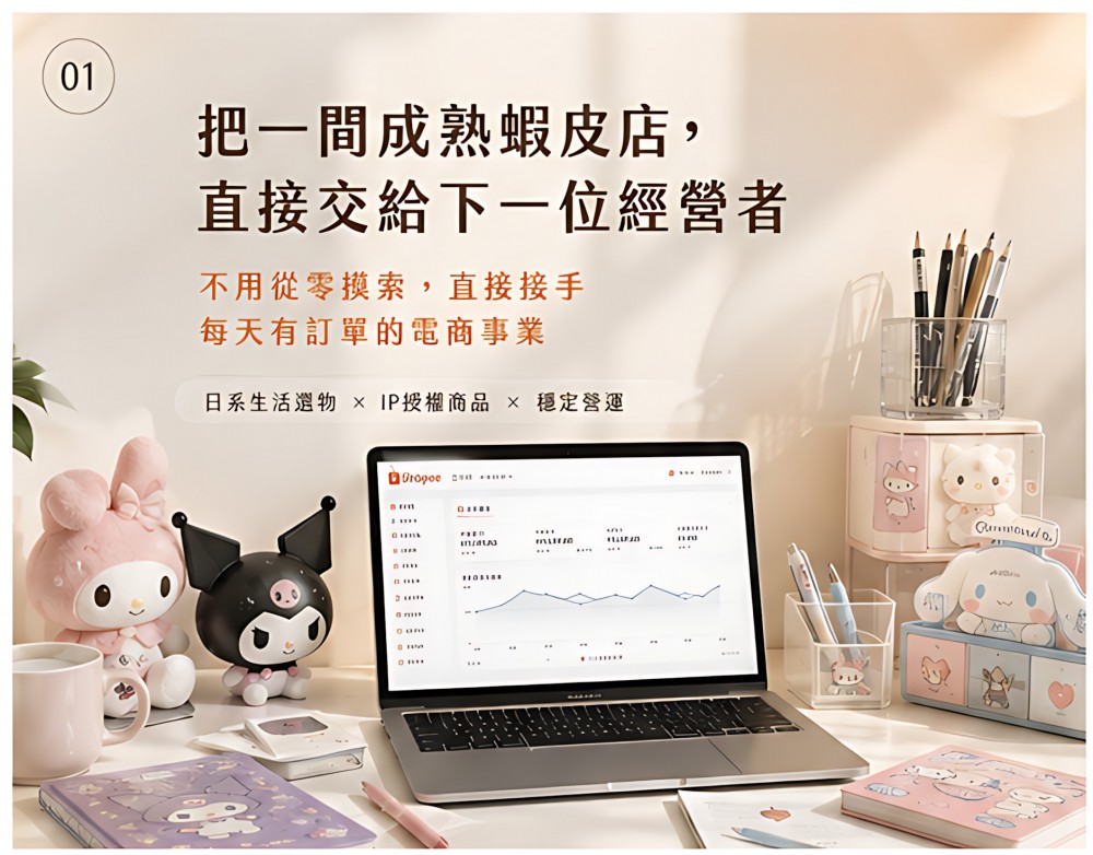 出售日系選物蝦皮賣場｜免從零開始｜接手即可營運｜請電洽